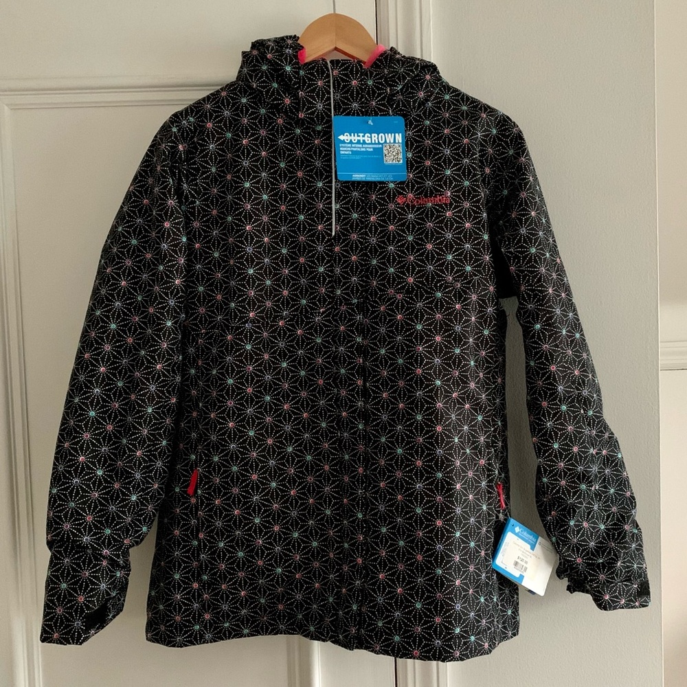 Columbia Girls Patterned Winter/Ski Jacket Size XL